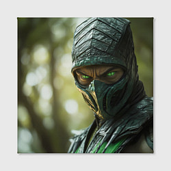 Холст квадратный Мортал комбат Рептилия, цвет: 3D-принт — фото 2