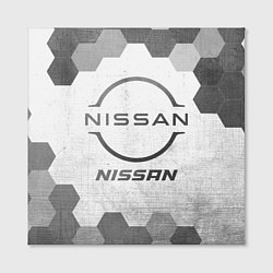 Холст квадратный Nissan - white gradient, цвет: 3D-принт — фото 2