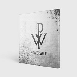 Холст квадратный Powerwolf - white gradient, цвет: 3D-принт