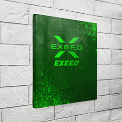 Холст квадратный Exeed - green gradient, цвет: 3D-принт — фото 2