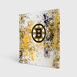 Картина квадратная Boston Bruins NHL white