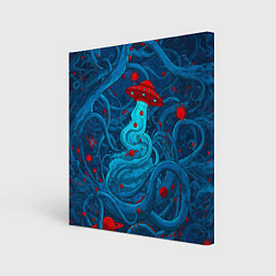 Холст квадратный Контакт с хаосом, цвет: 3D-принт