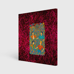 Холст квадратный Astro в стиле психоделики, цвет: 3D-принт