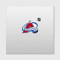 Холст квадратный Колорадо Эвеланш - белый геометрический градиент, цвет: 3D-принт — фото 2