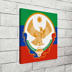 Холст квадратный Цвета Дагестана с гербом, цвет: 3D-принт — фото 2