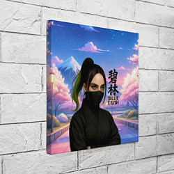Холст квадратный Ниндзя Билли Айлиш, цвет: 3D-принт — фото 2