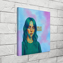 Холст квадратный Билли Айлиш из мозаики, цвет: 3D-принт — фото 2