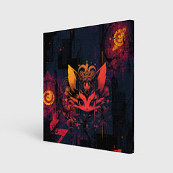 Холст квадратный Магический лисёнок, цвет: 3D-принт