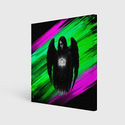 Холст квадратный Bones падший ангел, цвет: 3D-принт