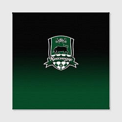 Холст квадратный ФК Краснодар - градиент, цвет: 3D-принт — фото 2