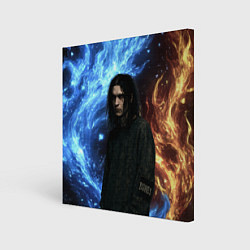 Холст квадратный Bones депрессивный стиль, цвет: 3D-принт