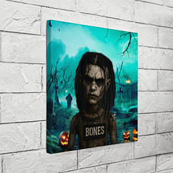 Холст квадратный Bones в стиле хоррор куклы, цвет: 3D-принт — фото 2