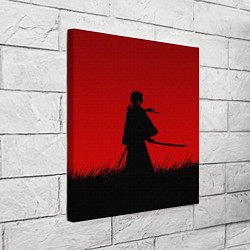 Холст квадратный Самурай в пути, цвет: 3D-принт — фото 2