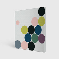 Холст квадратный Кластер чил - абстракция, цвет: 3D-принт