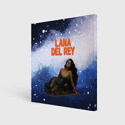 Холст квадратный Lana Del Rey лежит, цвет: 3D-принт