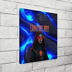 Холст квадратный Lana Del Rey киберпанк, цвет: 3D-принт — фото 2