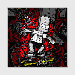 Холст квадратный Татуированный барт, цвет: 3D-принт — фото 2