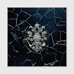 Холст квадратный Герб Российской империи абстрактный фон, цвет: 3D-принт — фото 2