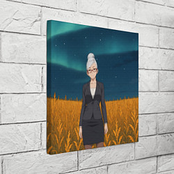 Холст квадратный Сэйко Аясэ Дандадан, цвет: 3D-принт — фото 2