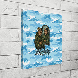 Холст квадратный XXXTentacion сидит рядом с зеркалом, цвет: 3D-принт — фото 2