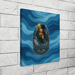 Холст квадратный XXXTentacion в облаке, цвет: 3D-принт — фото 2