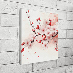 Холст квадратный Японская сакура, цвет: 3D-принт — фото 2