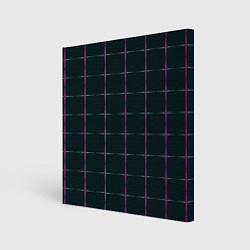 Холст квадратный Color black stripes, цвет: 3D-принт