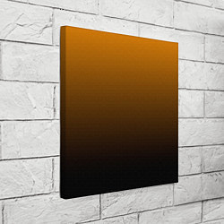 Холст квадратный Orange gradient, цвет: 3D-принт — фото 2