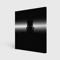 Холст квадратный Силуэт Бэтмена - градиент, цвет: 3D-принт