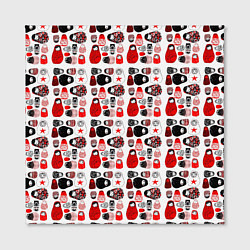 Холст квадратный Много матрешек, цвет: 3D-принт — фото 2
