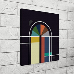 Холст квадратный Витраж модерн, цвет: 3D-принт — фото 2
