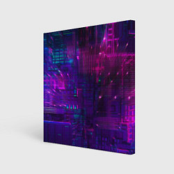 Холст квадратный Геометрия будущего, цвет: 3D-принт