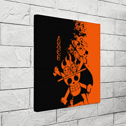 Холст квадратный One Piece - Ace, цвет: 3D-принт — фото 2