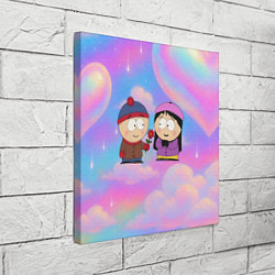 Холст квадратный Стэн дарит цветочек Венди, цвет: 3D-принт — фото 2