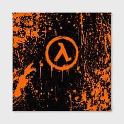 Холст квадратный Халф лайф - подтеки, цвет: 3D-принт — фото 2