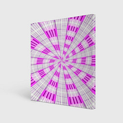 Холст квадратный Pink spiral, цвет: 3D-принт
