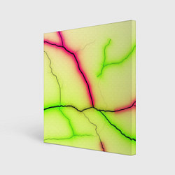 Холст квадратный Multicolored lightning, цвет: 3D-принт