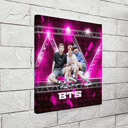Холст квадратный BTS фон фиолетовой сцены, цвет: 3D-принт — фото 2
