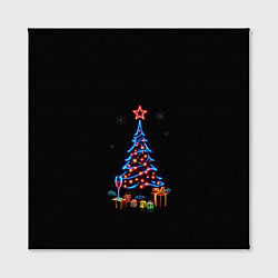 Холст квадратный New year, цвет: 3D-принт — фото 2