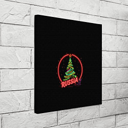 Холст квадратный New year, цвет: 3D-принт — фото 2