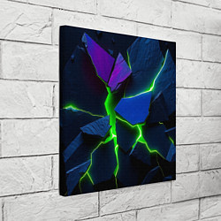 Холст квадратный Neon tile, цвет: 3D-принт — фото 2