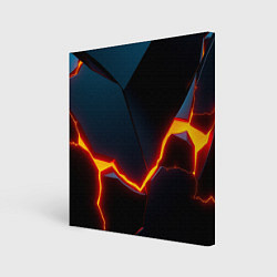 Холст квадратный Breaking block, цвет: 3D-принт