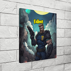 Холст квадратный Fallout седьмой, цвет: 3D-принт — фото 2