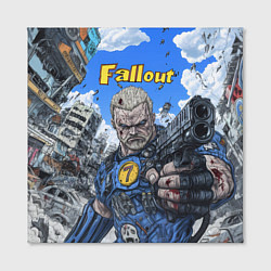 Холст квадратный Fallout брутальный седьмой, цвет: 3D-принт — фото 2