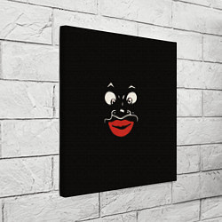 Холст квадратный Black face, цвет: 3D-принт — фото 2