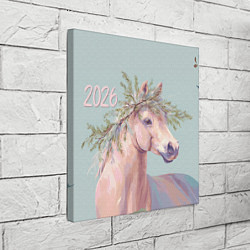 Холст квадратный 2026 Лошадка символ года, цвет: 3D-принт — фото 2