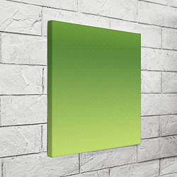 Холст квадратный Color green yellow, цвет: 3D-принт — фото 2