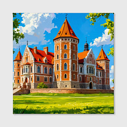 Холст квадратный Великолепие Мирского замка, цвет: 3D-принт — фото 2