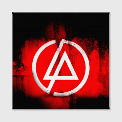 Холст квадратный Linkin Park: Red style, цвет: 3D-принт — фото 2