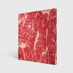 Холст квадратный Мясо, цвет: 3D-принт